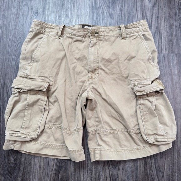 Timberland Other - Timberland Men's Tan Cargo Shorts Size 36x9 Cotton Utility Outdoor Casual Heavy